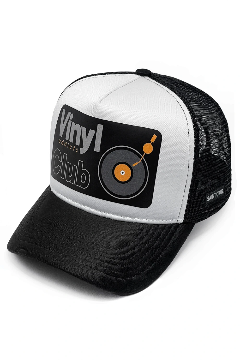 FotoBoné trucker retrô branco e preto Vinyl