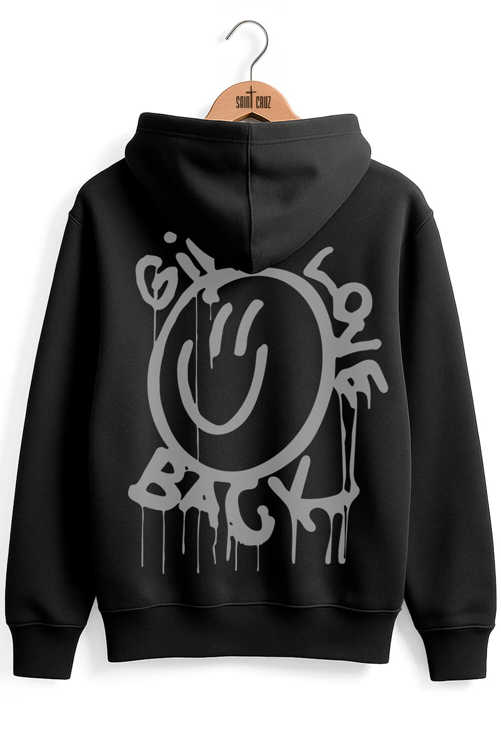 FotoBlusa puff de moletom preto Give
