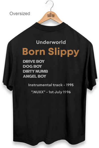 Foto Camiseta oversized preta Born Slippy
