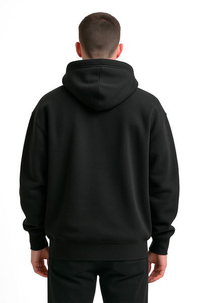 FotoBlusa puff de moletom preto Basic