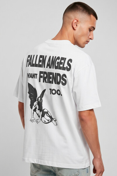 Foto Camiseta oversized branca Fallen Angels