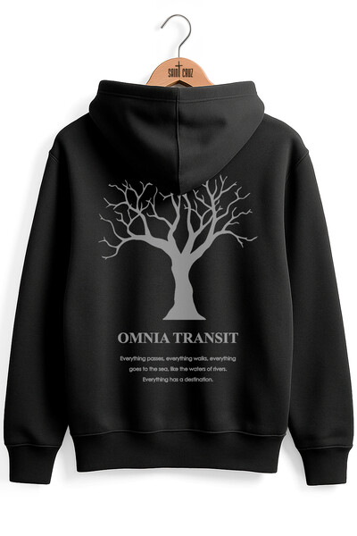 Foto Blusa puff de moletom preto Omnia Transit