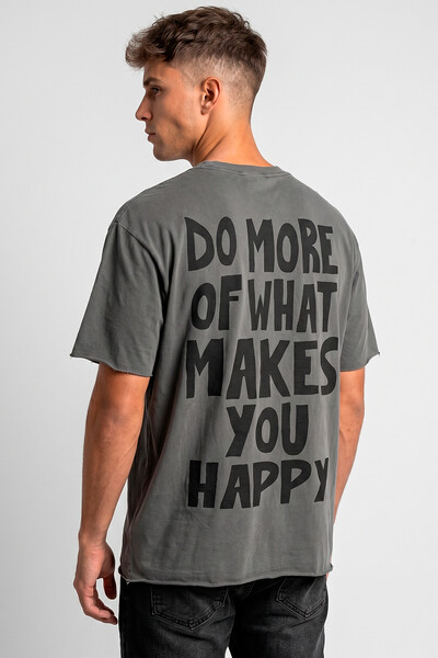 Foto Camiseta estonada chumbo Do More