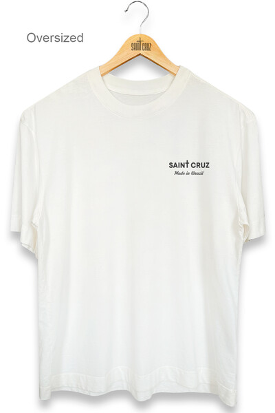 FotoCamiseta oversized estonada off white Tell Me