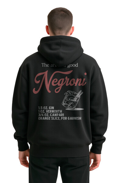 FotoBlusa puff de moletom preto Negroni