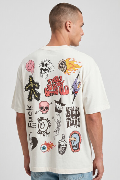 Foto Camiseta oversized off white Blend