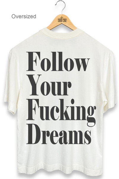 Foto Camiseta oversized estonada off white Dreams Back