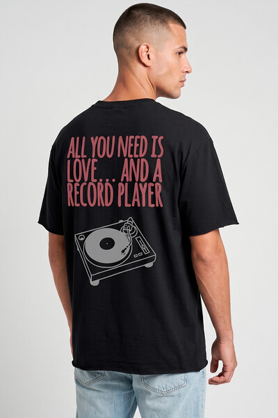 Foto Camiseta preta Record Player