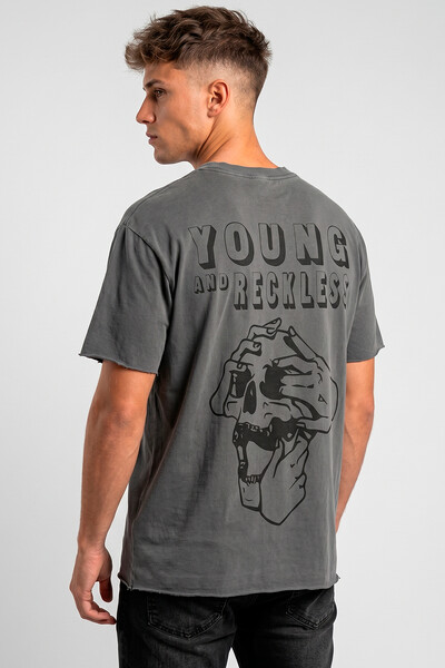 Foto Camiseta estonada chumbo Reckless