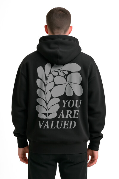 FotoBlusa puff de moletom preto Valued