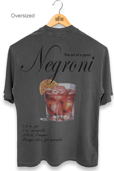 Foto Camiseta oversized estonada chumbo Negroni