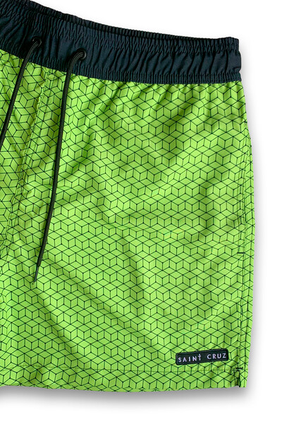 FotoShort Geometric (Amarelo limão)