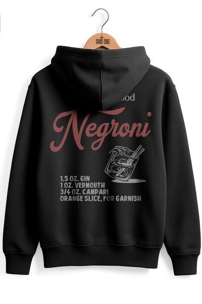 Foto Blusa puff de moletom preto Negroni