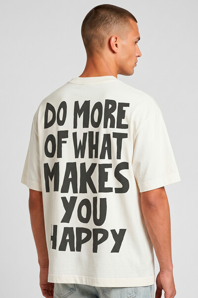 Foto Camiseta oversized off white Do More