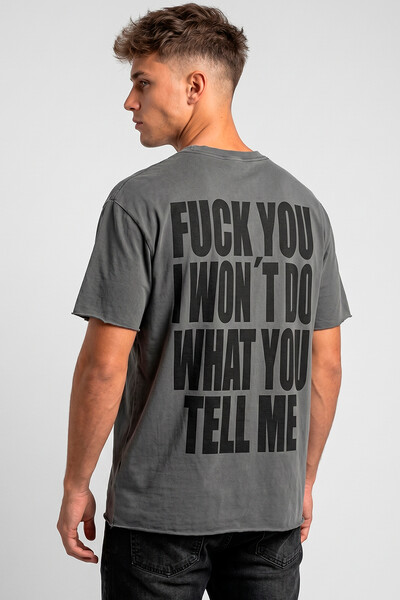 Foto Camiseta estonada chumbo Tell Me