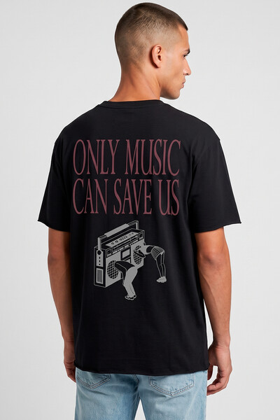 Foto Camiseta preta Only Music