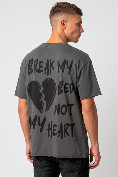 Foto Camiseta estonada chumbo Bleak My Bed Black