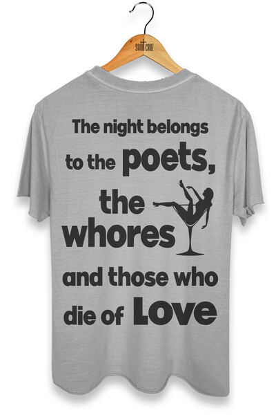 Foto Camiseta estonada cinza clara Poets