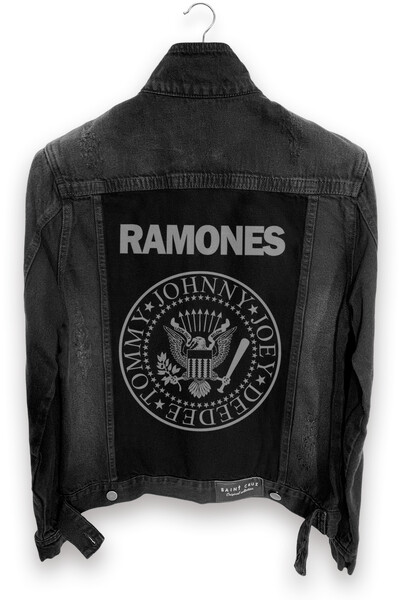 Foto Jaqueta jeans masculina preta Ramones Outlet