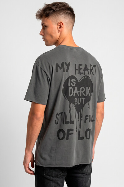 Foto Camiseta estonada chumbo My Heart