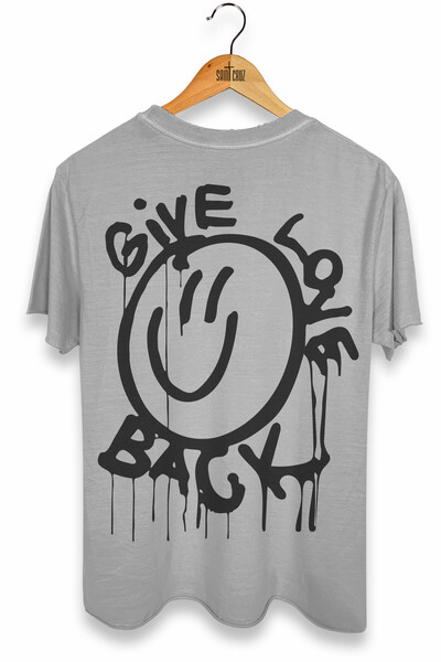 Foto Camiseta estonada cinza clara Give