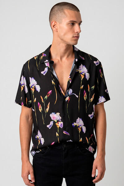 FotoCamisa de viscose Purple