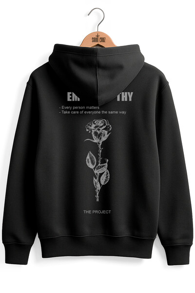 Foto Blusa puff de moletom preto Empathy