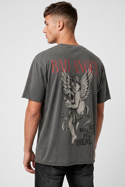 Foto Camiseta estonada chumbo Bad Angel Collors