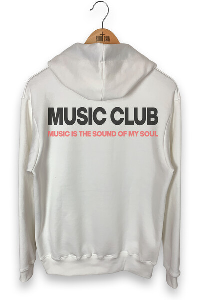 Foto Blusa puff de moletom off white Music Club