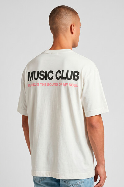 Foto Camiseta oversized off white Music Club