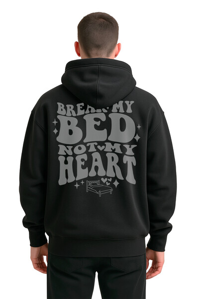 FotoBlusa puff de moletom preto Bed