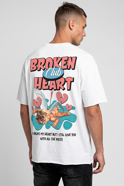 Foto Camiseta branca Broken Heart