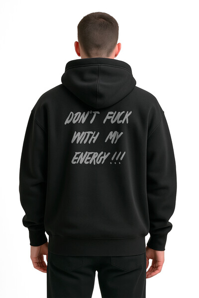 FotoBlusa puff de moletom preto Energy