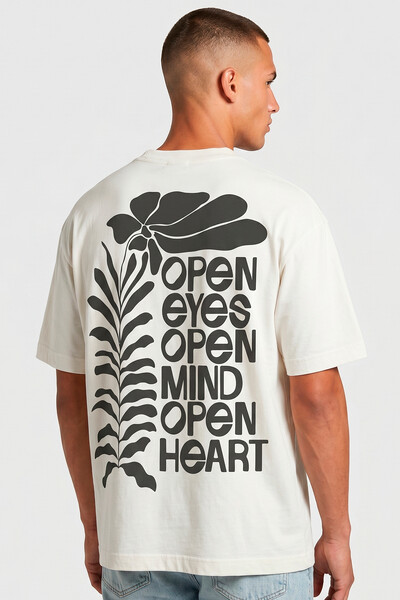 Foto Camiseta oversized off white Open Eyes