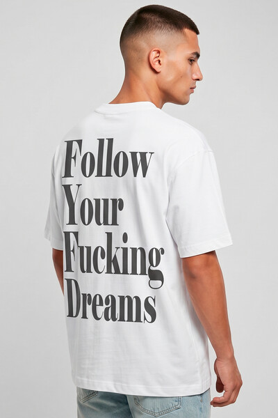 Foto Camiseta oversized branca Dreams Back