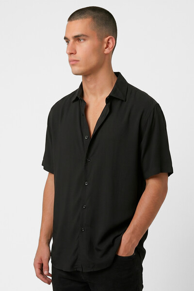 Foto Camisa de viscose Black