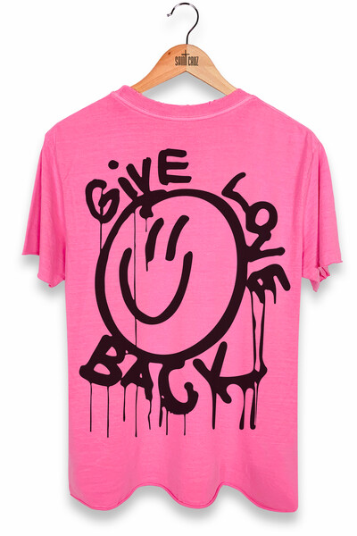 Foto Camiseta estonada rosa Give
