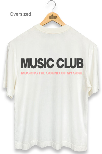 Foto Camiseta oversized estonada off white Music Club