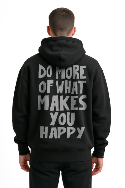 FotoBlusa puff de moletom preto Do More