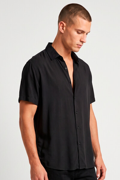 Foto Camisa de viscose Black
