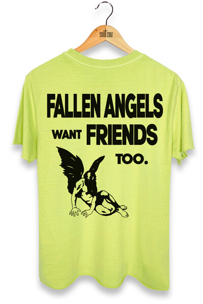 Foto Camiseta estonada amarela Fallen Angels