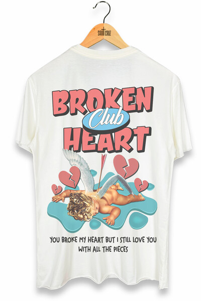 Foto Camiseta estonada off white Broken Heart Outlet