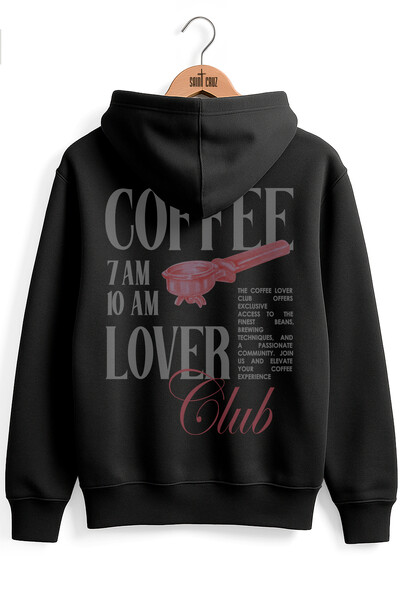 Foto Blusa puff de moletom preto Coffee Club