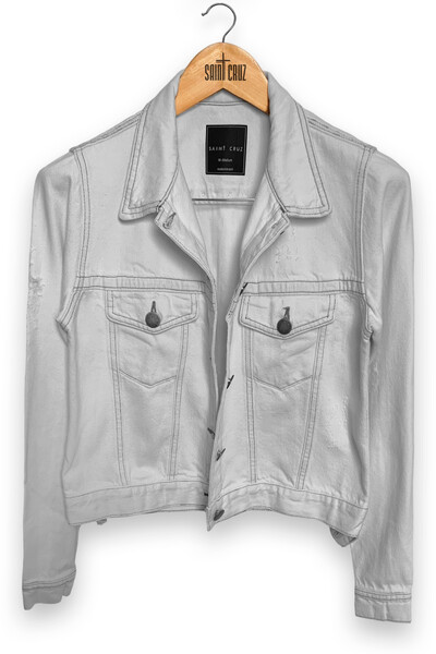 Foto Jaqueta jeans feminina cru David Bowir Collor Outlet