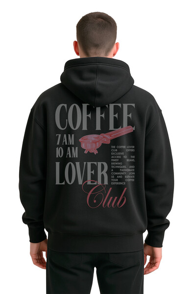 FotoBlusa puff de moletom preto Coffee Club