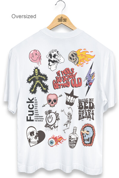 Foto Camiseta oversized branca Blend Outlet