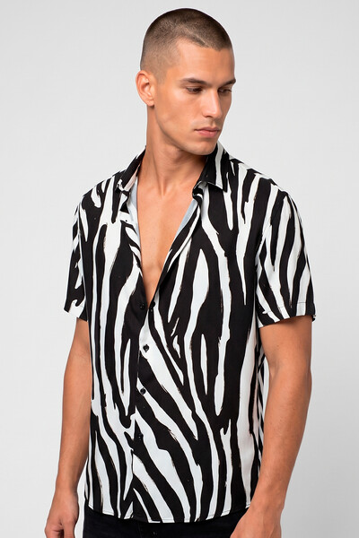 Foto Camisa de viscose White Zebra