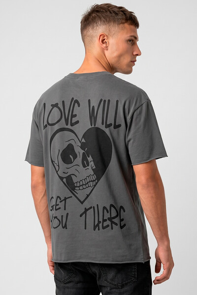 Foto Camiseta estonada chumbo Love Will