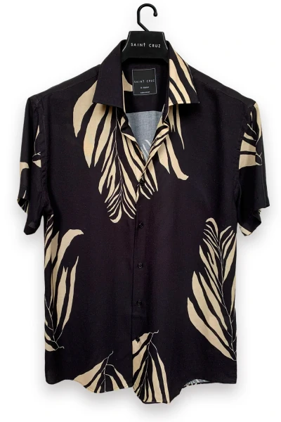 Camisa Herzel ecovero print viscose