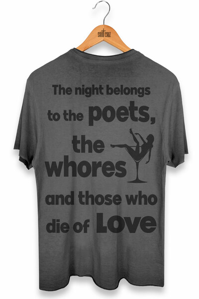 Foto Camiseta estonada cinza Poets
